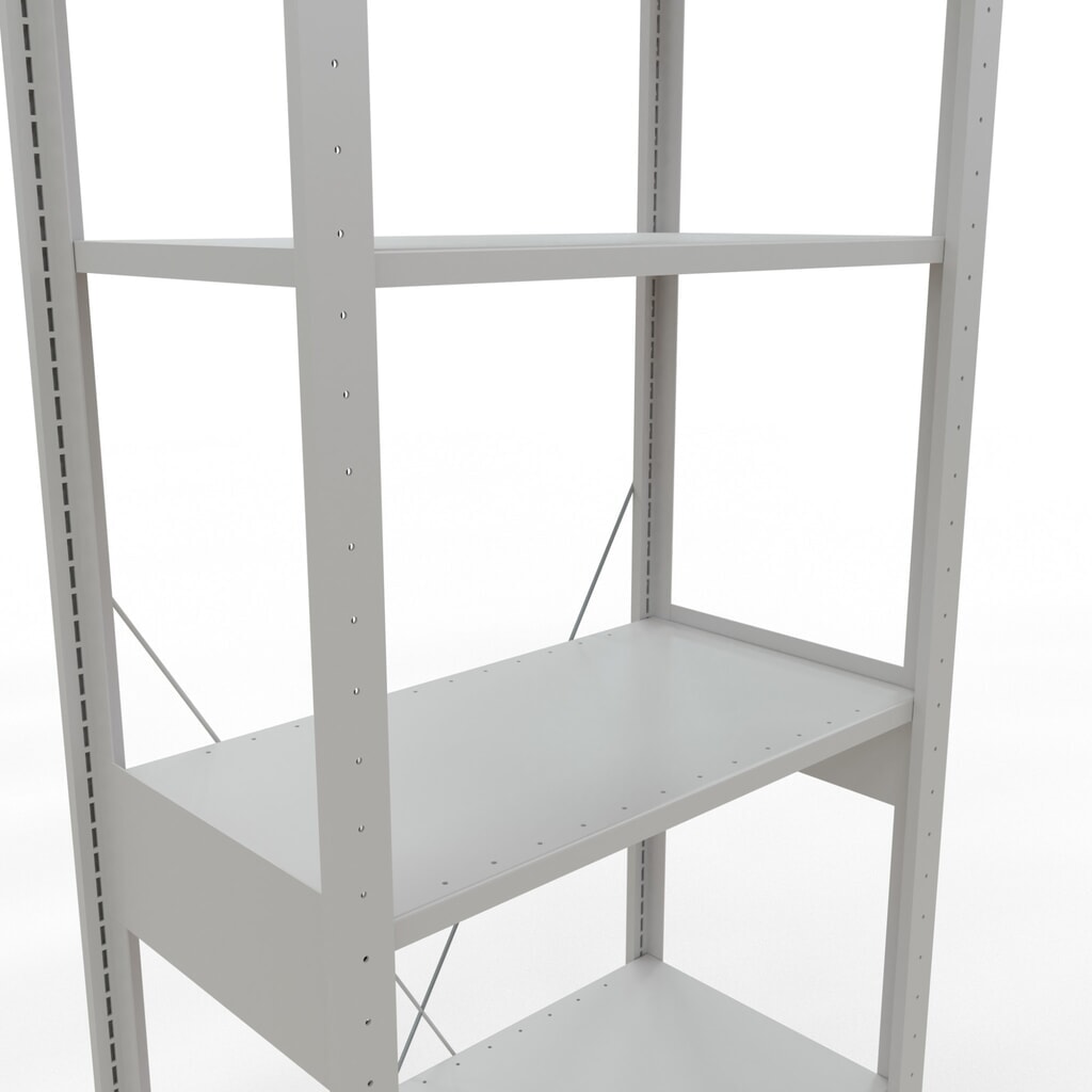 Produktabbildung Nr. 5: SCHULTE Fachbodenregal lichtgrau, Fachlast 150 kg, HxBxT 2.500 x 810 x 436 mm