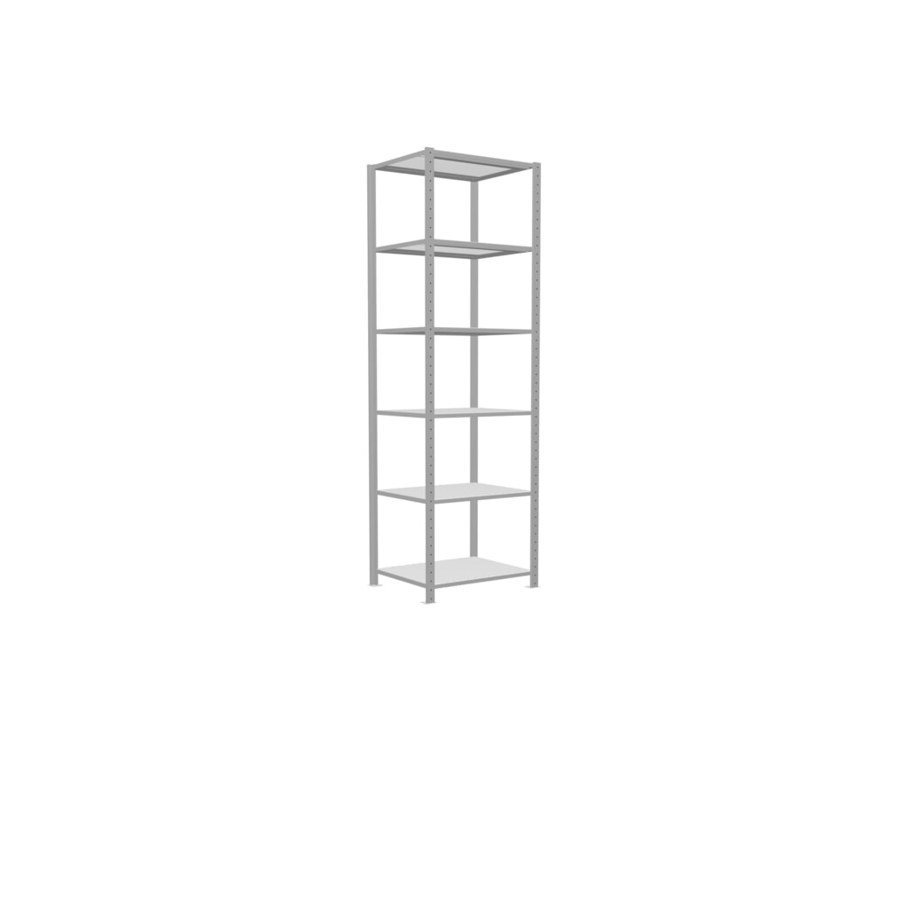 Produktabbildung Nr. 2: SCHULTE Fachbodenregal lichtgrau, Fachlast 150 kg, HxBxT 2.500 x 810 x 636 mm