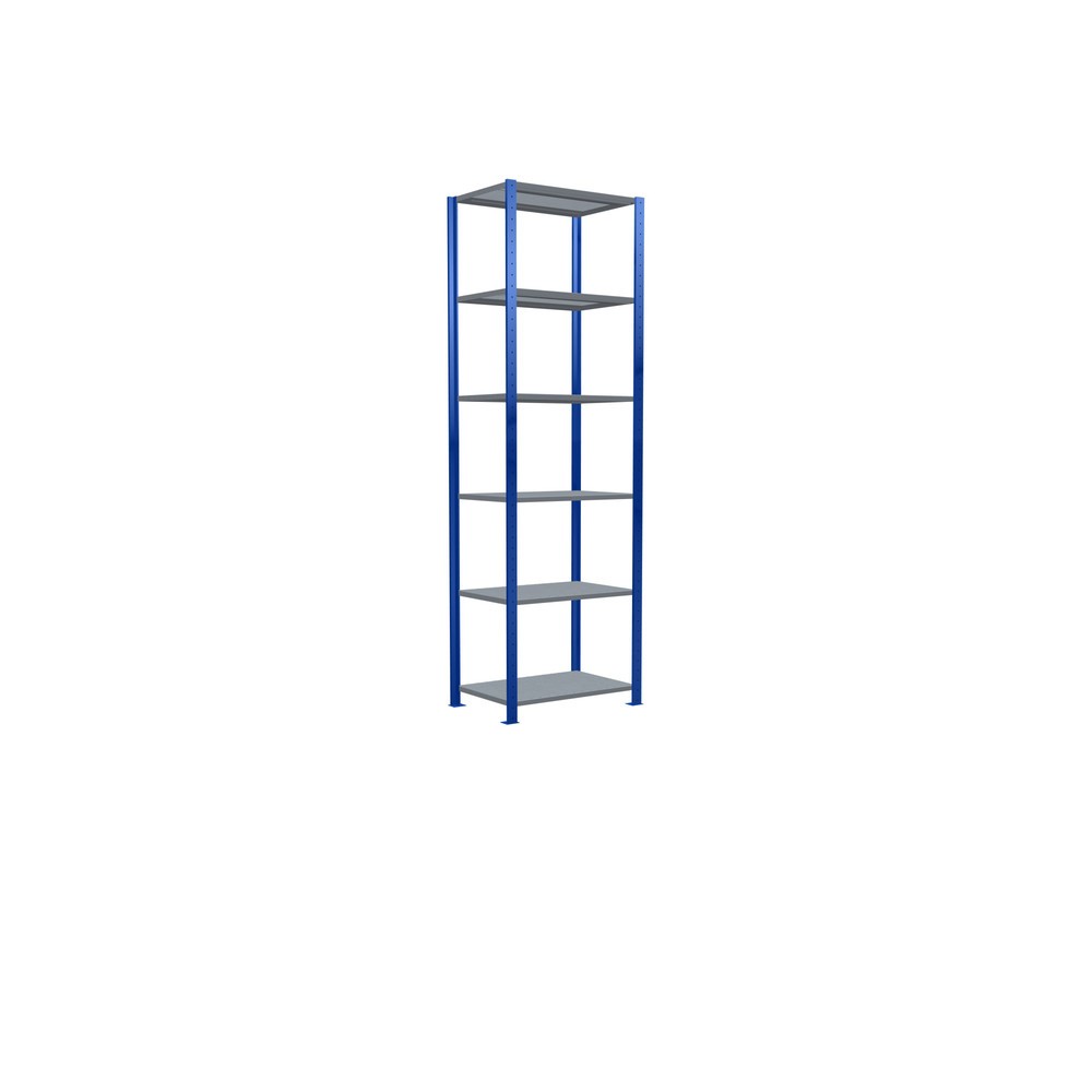 Produktabbildung Nr. 2: SCHULTE Fachbodenregal, enzianblau/verzinkt, Fachlast 250 kg, HxBxT 2.500 x 810 x 536 mm