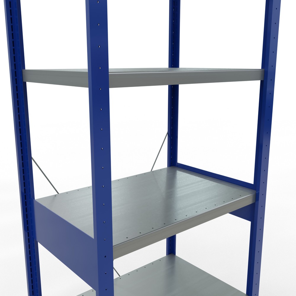 Produktabbildung Nr. 5: SCHULTE Fachbodenregal, enzianblau/verzinkt, Fachlast 250 kg, HxBxT 2.500 x 810 x 536 mm