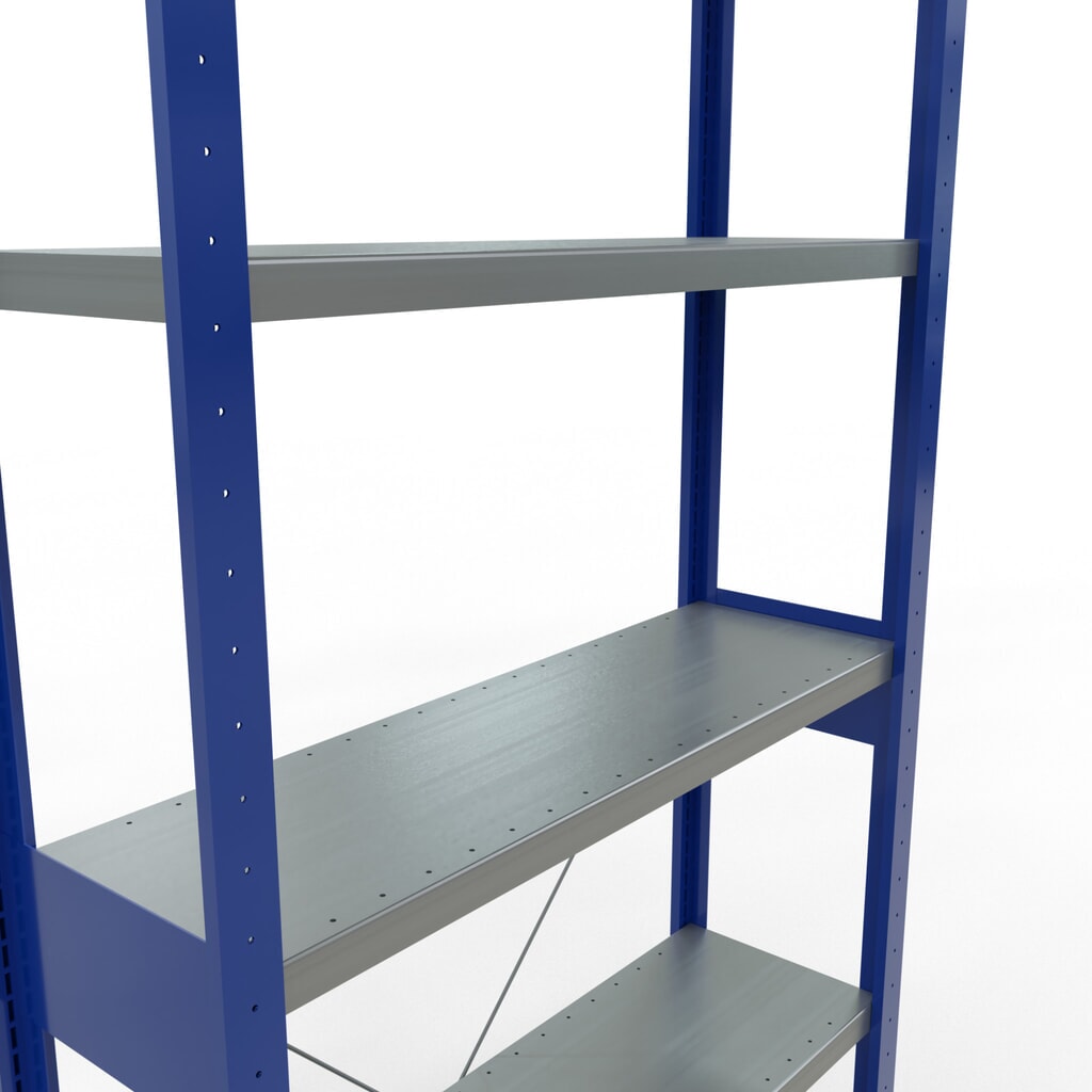 Produktabbildung Nr. 5: SCHULTE Fachbodenregal enzianblau/verzinkt, Fachlast 330 kg, HxBxT 2.500 x 1.060 x 336 mm