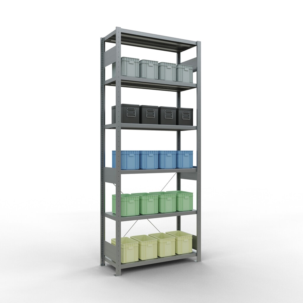 Produktabbildung Nr. 3: SCHULTE Fachbodenregal verzinkt, Fachlast 330 kg, HxBxT 2.500 x 1.060 x 436 mm