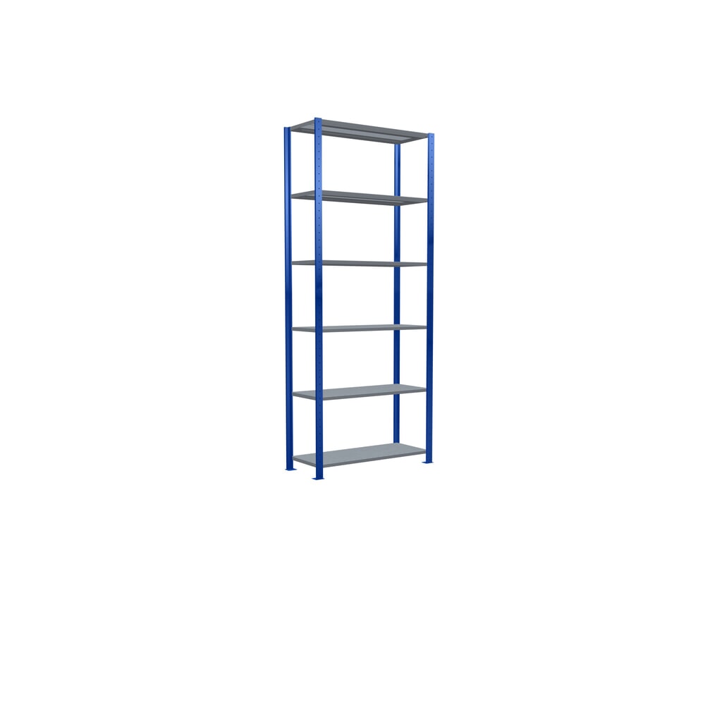 Produktabbildung Nr. 2: SCHULTE Fachbodenregal enzianblau/verzinkt, Fachlast 330 kg, HxBxT 2.500 x 1.060 x 436 mm