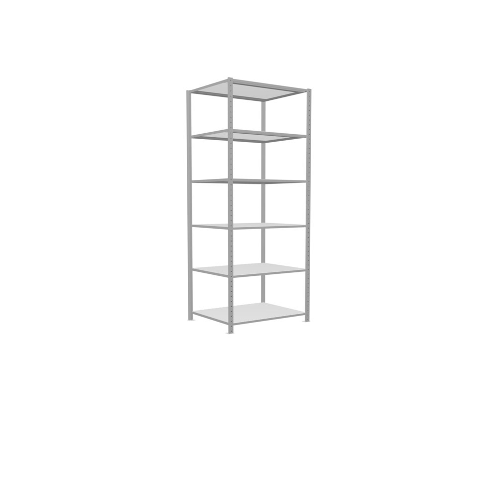 Produktabbildung Nr. 2: SCHULTE Fachbodenregal lichtgrau, Fachlast 330 kg, HxBxT 2.500 x 1.060 x 836 mm