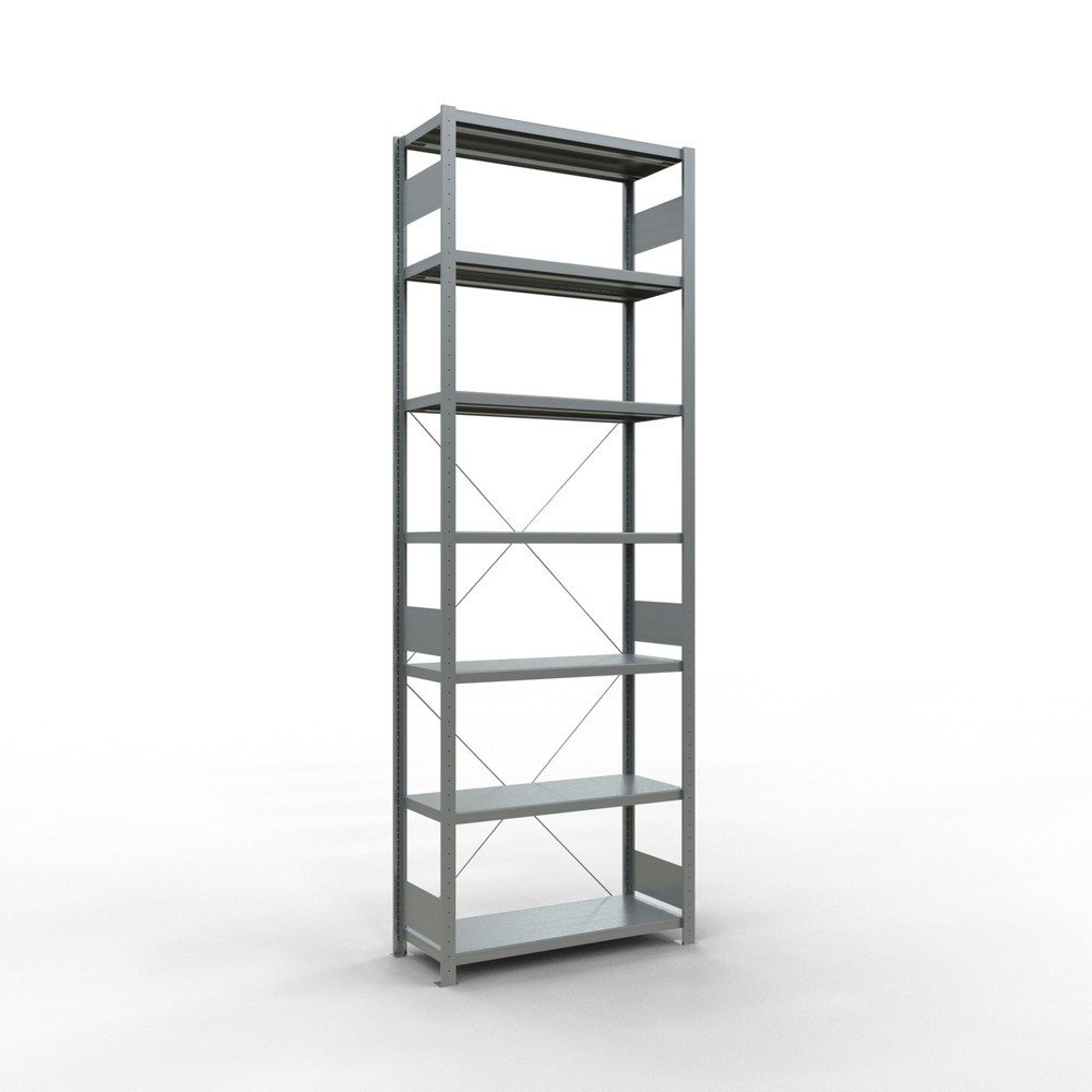 Produktabbildung: SCHULTE Fachbodenregal verzinkt, Fachlast 330 kg, HxBxT 3.000 x 1.060 x 436 mm