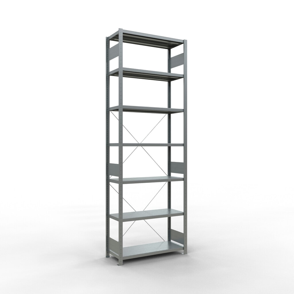 Produktabbildung: SCHULTE Fachbodenregal verzinkt, Fachlast 330 kg, HxBxT 3.000 x 1.060 x 436 mm