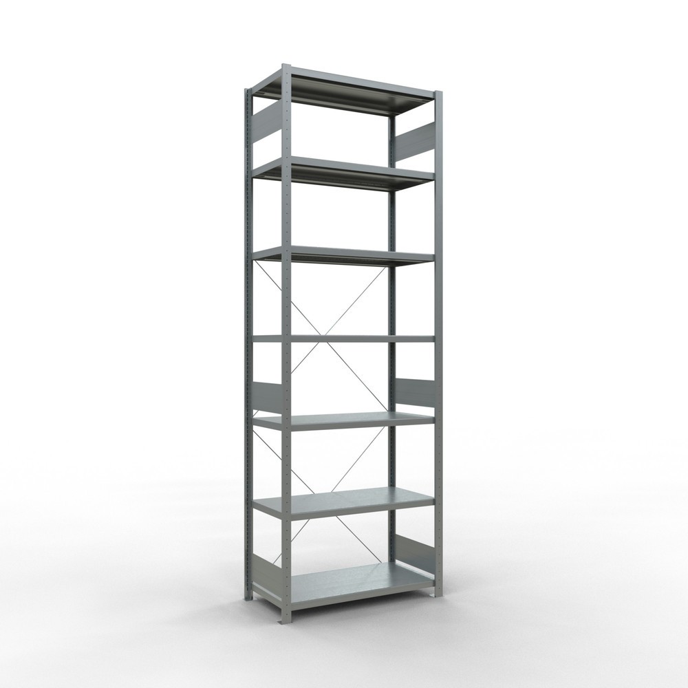 Produktabbildung: SCHULTE Fachbodenregal verzinkt, Fachlast 330 kg, HxBxT 3.000 x 1.060 x 536 mm