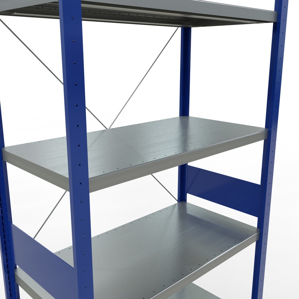 Produktabbildung Nr. 5: SCHULTE Fachbodenregal enzianblau/verzinkt, Fachlast 330 kg, HxBxT 3.000 x 1.060 x 536 mm