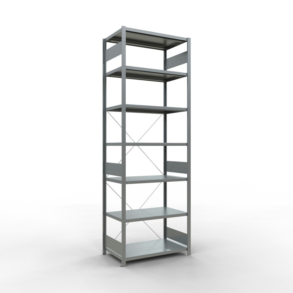 Produktabbildung: SCHULTE Fachbodenregal verzinkt, Fachlast 330 kg, HxBxT 3.000 x 1.060 x 636 mm