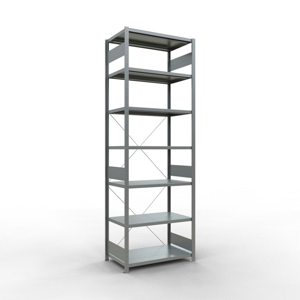 Produktabbildung: SCHULTE Fachbodenregal verzinkt, Fachlast 330 kg, HxBxT 3.000 x 1.060 x 636 mm