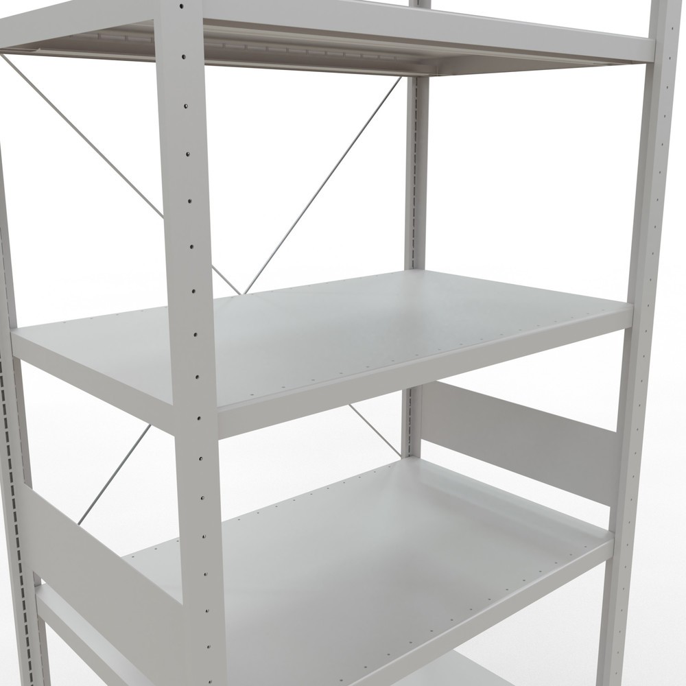 Produktabbildung Nr. 5: SCHULTE Fachbodenregal lichtgrau, Fachlast 330 kg, HxBxT 3.000 x 1.060 x 636 mm