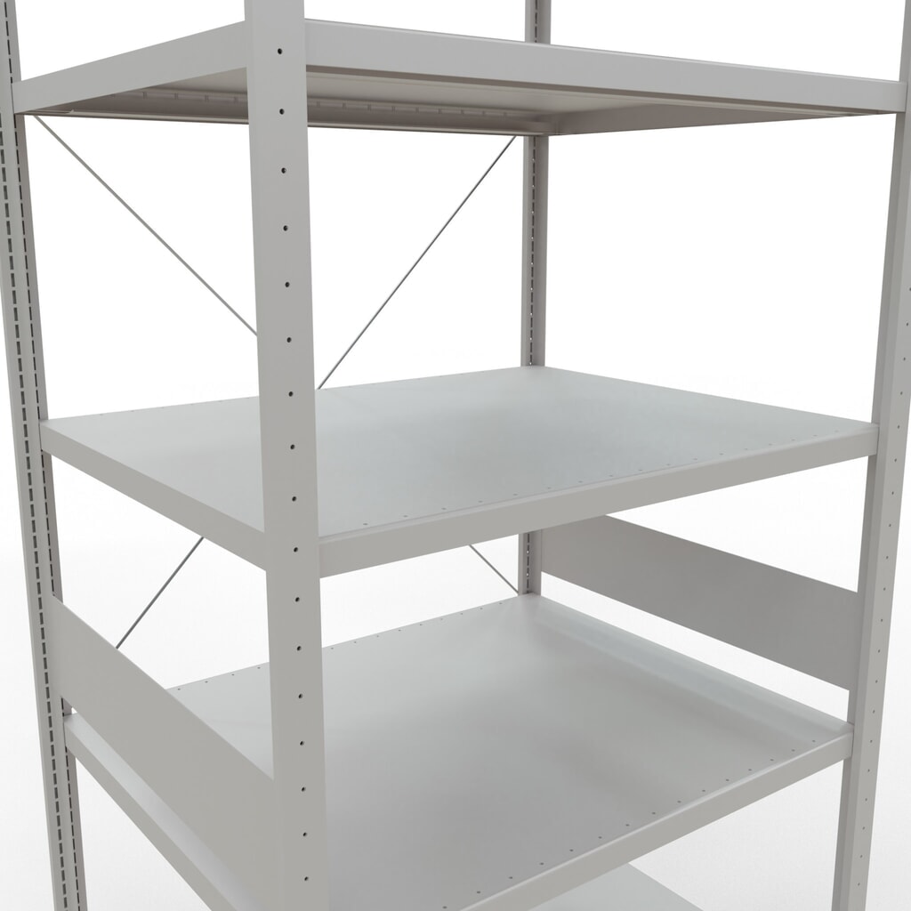Produktabbildung Nr. 5: SCHULTE Fachbodenregal lichtgrau, Fachlast 330 kg, HxBxT 3.000 x 1.060 x 836 mm