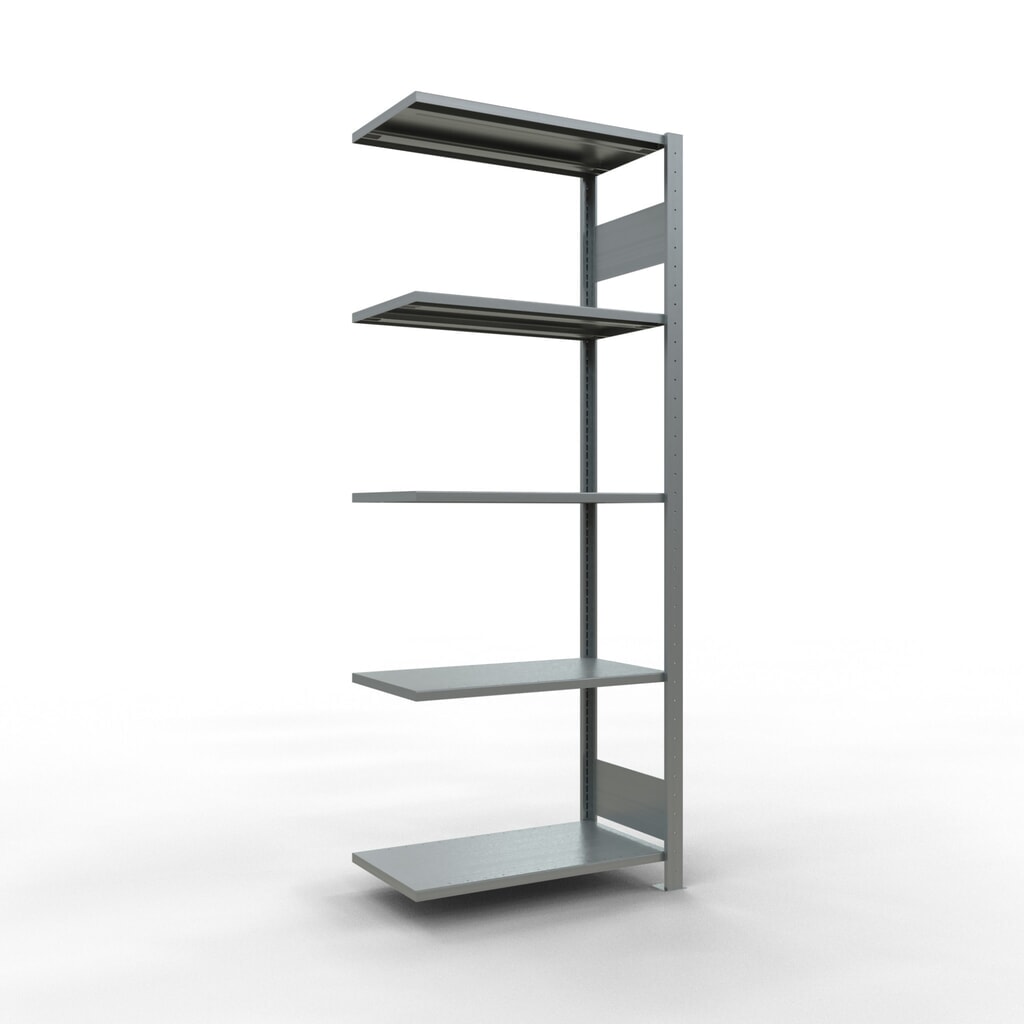 SCHULTE Fachbodenregal Steckmontage, AF, FL 150 kg, verzinkt, HxBxT 2.000 x 750 x 400 mm Produktabbildung: SCHULTE Fachbodenregal Steckmontage, AF, FL 150 kg, verzinkt, HxBxT 2.000 x 750 x 400 mm