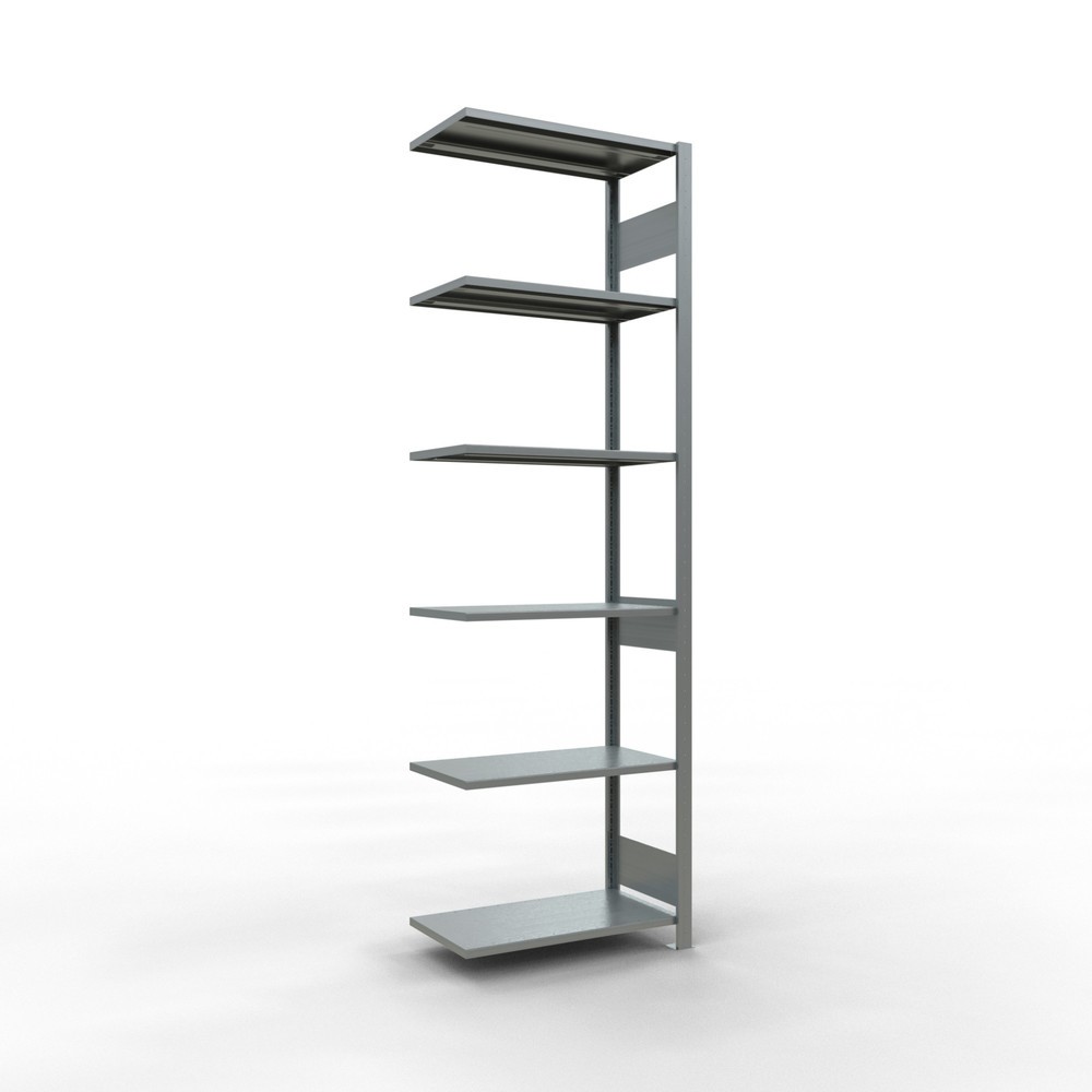 Produktabbildung: SCHULTE Fachbodenregal Steckmontage, AF, FL 150 kg, verzinkt, HxBxT 2.500 x 750 x 400 mm