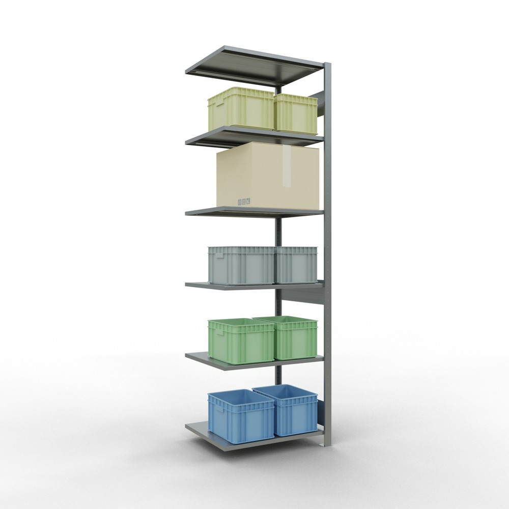 Produktabbildung Nr. 2: SCHULTE Fachbodenregal Steckmontage, AF, FL 150 kg, verzinkt, HxBxT 2.500 x 750 x 600 mm