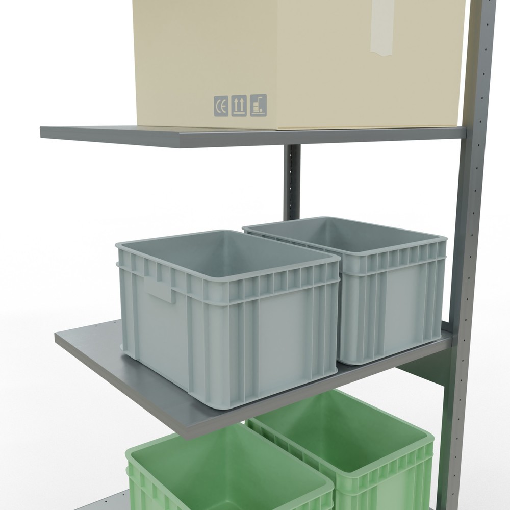Produktabbildung Nr. 3: SCHULTE Fachbodenregal Steckmontage, AF, FL 150 kg, verzinkt, HxBxT 2.500 x 750 x 600 mm