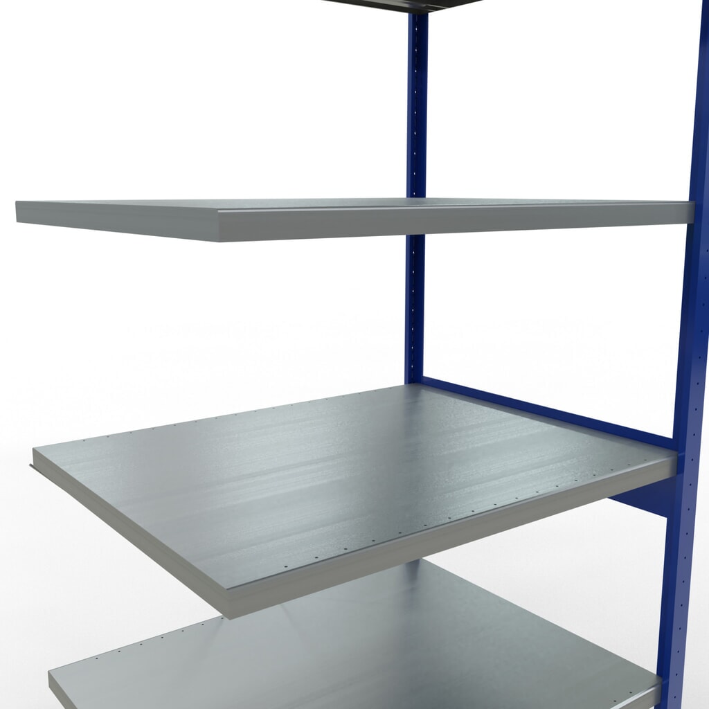 Produktabbildung Nr. 5: SCHULTE Fachbodenregal Steckmontage, AF, FL 330 kg, enzianblau/verzinkt, HxBxT 2.500 x 1.000 x 800 mm