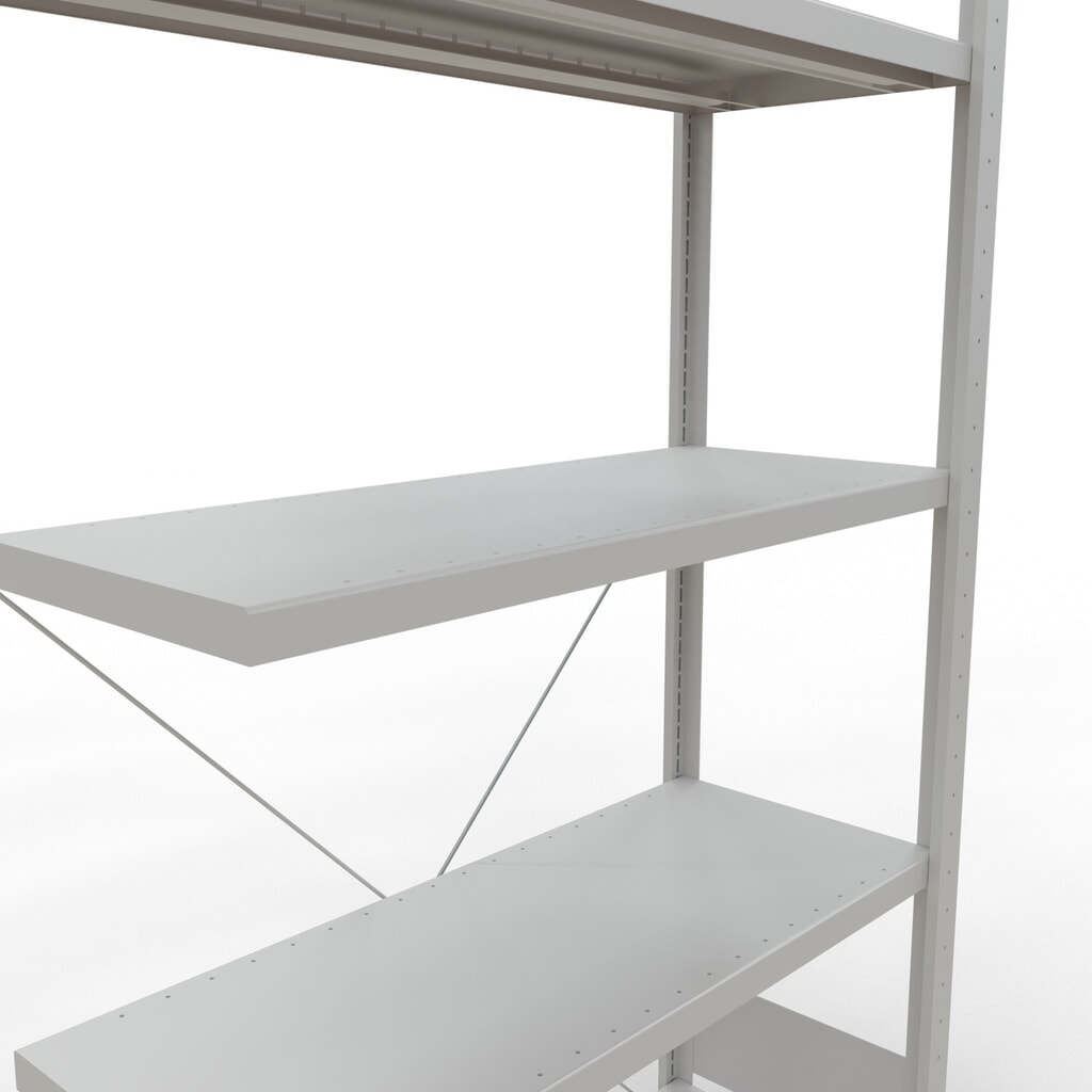 Produktabbildung Nr. 5: SCHULTE Fachbodenregal Steckmontage, AF, FL 330 kg, lichtgrau, HxBxT 2.000 x 1.000 x 400 mm