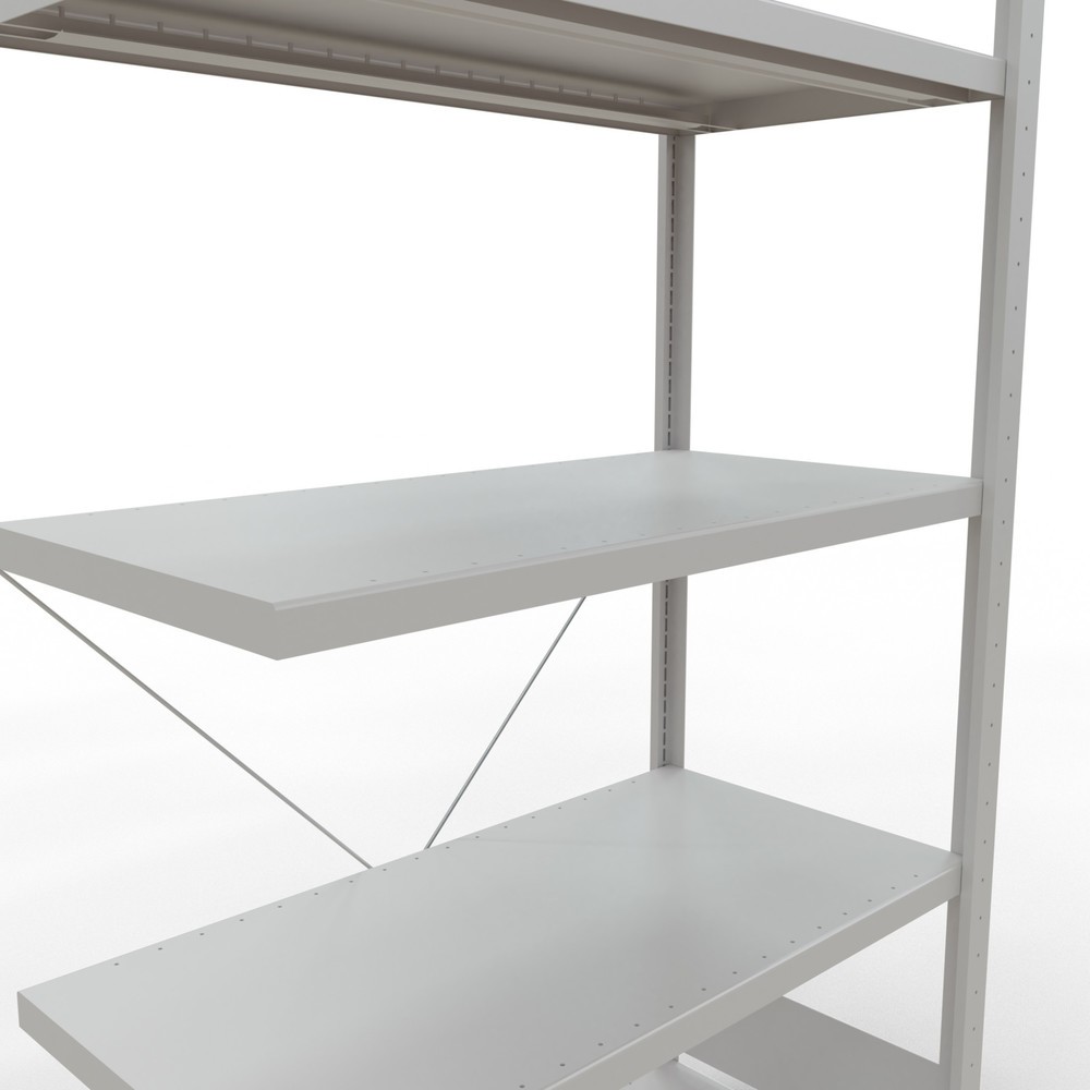 Produktabbildung Nr. 5: SCHULTE Fachbodenregal Steckmontage, AF, FL 330 kg, lichtgrau, HxBxT 2.000 x 1.000 x 500 mm