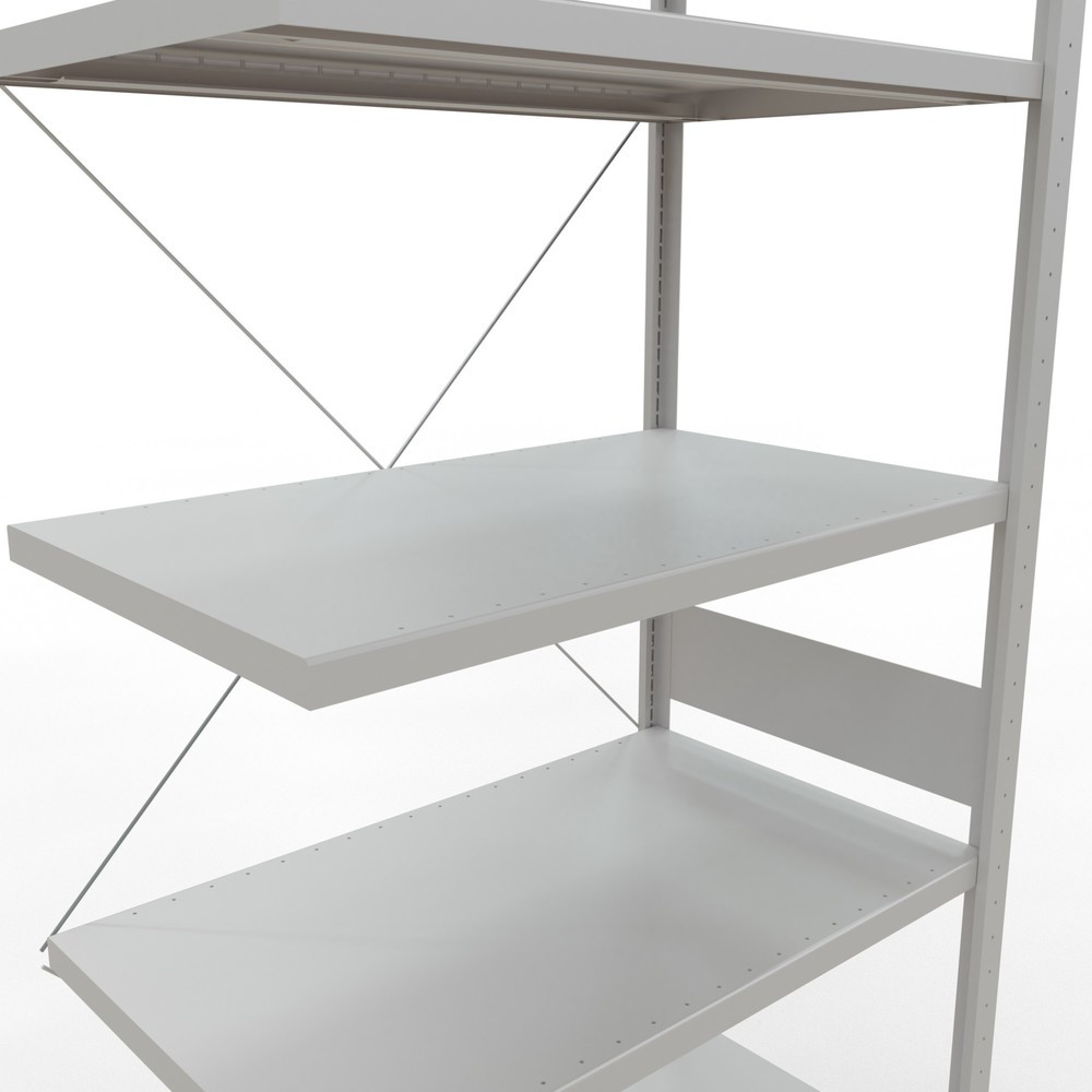 Produktabbildung Nr. 5: SCHULTE Fachbodenregal Steckmontage, AF, FL 330 kg, lichtgrau, HxBxT 3.000 x 1.000 x 600 mm
