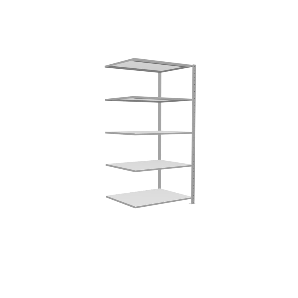Produktabbildung Nr. 2: SCHULTE Fachbodenregal Steckmontage, AF, FL 330 kg, lichtgrau, HxBxT 2.000 x 1.000 x 800 mm