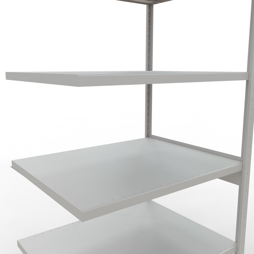 SCHULTE Fachbodenregal Steckmontage, AF, FL 330 kg, lichtgrau, HxBxT 2.500 x 1.000 x 800 mm Produktabbildung Nr. 5: SCHULTE Fachbodenregal Steckmontage, AF, FL 330 kg, lichtgrau, HxBxT 2.500 x 1.000 x 800 mm