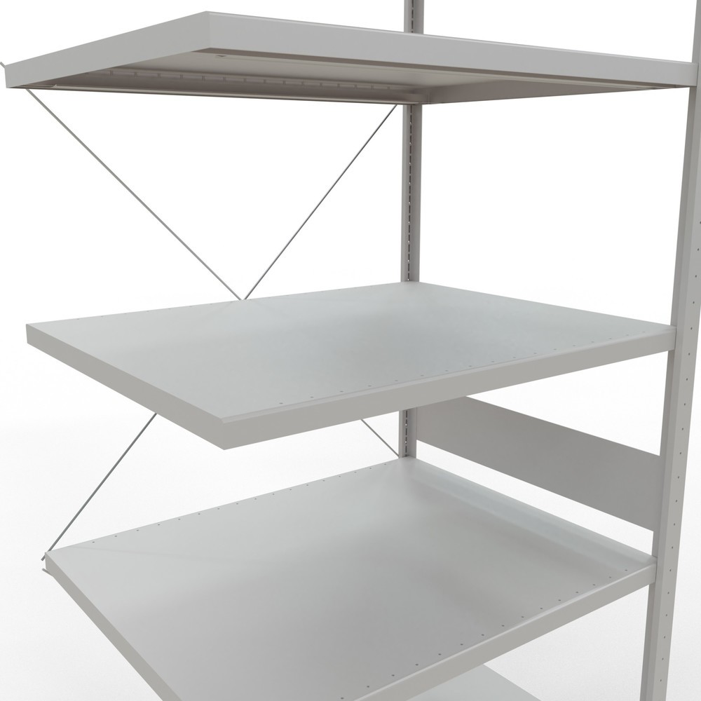 Produktabbildung Nr. 5: SCHULTE Fachbodenregal Steckmontage, AF, FL 330 kg, lichtgrau, HxBxT 3.000 x 1.000 x 800 mm