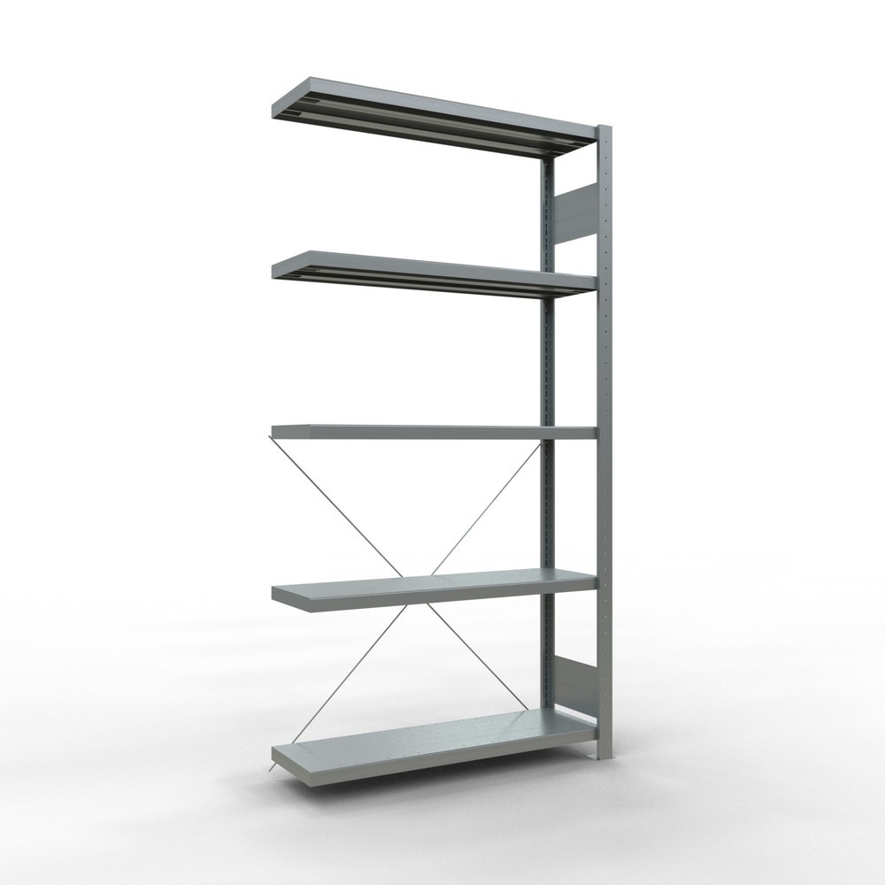 Produktabbildung: SCHULTE Fachbodenregal Steckmontage, AF, FL 330 kg, verzinkt, HxBxT 2.000 x 1.000 x 300 mm