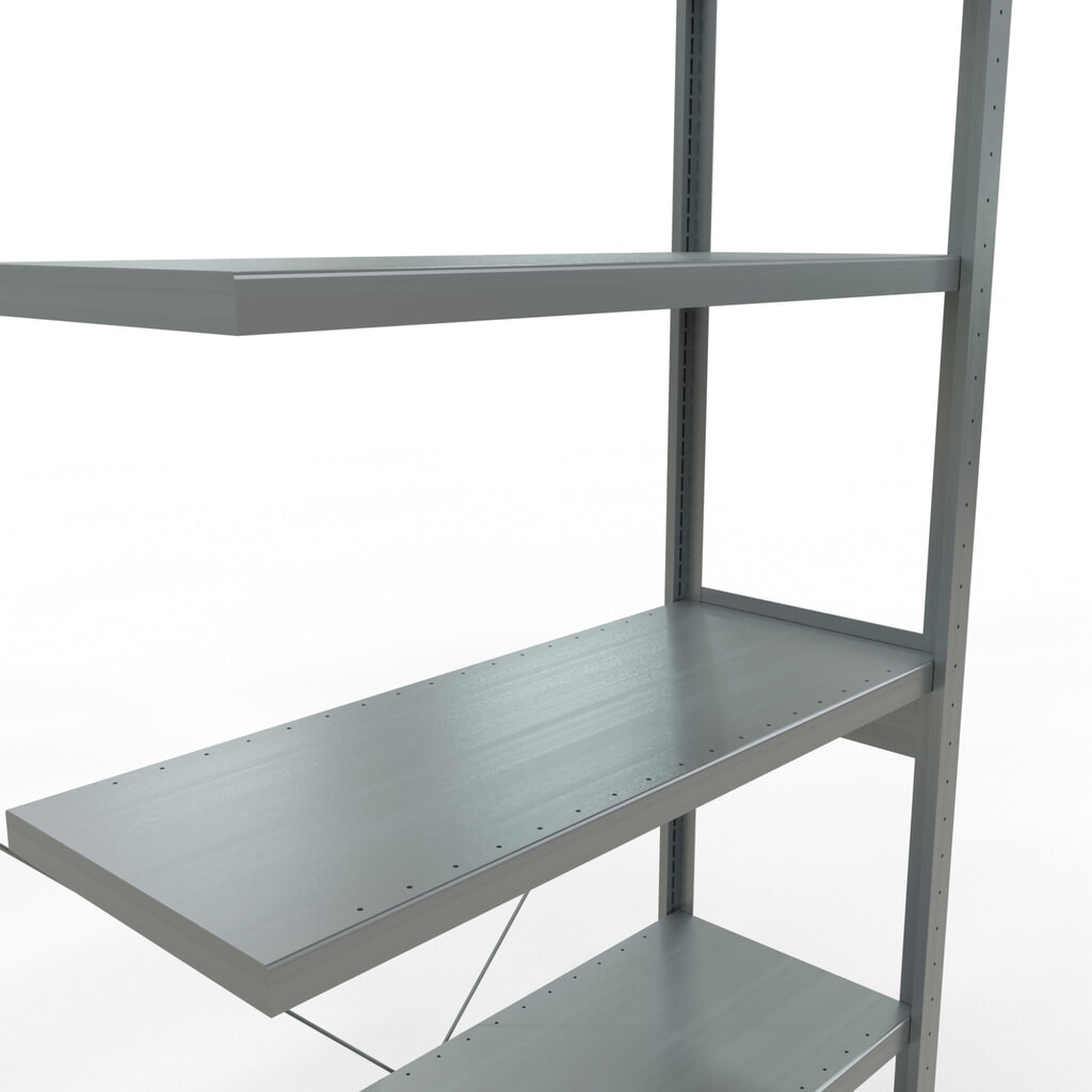Produktabbildung Nr. 5: SCHULTE Fachbodenregal Steckmontage, AF, FL 330 kg, verzinkt, HxBxT 2.500 x 1.000 x 400 mm