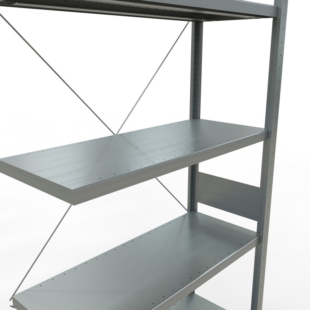 Produktabbildung Nr. 5: SCHULTE Fachbodenregal Steckmontage, AF, FL 330 kg, verzinkt, HxBxT 3.000 x 1.000 x 400 mm