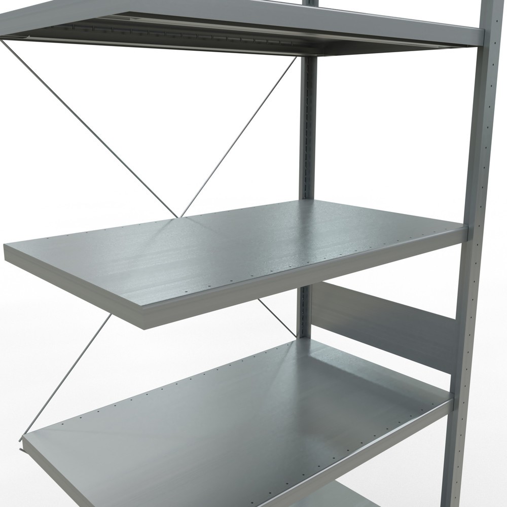 Produktabbildung Nr. 5: SCHULTE Fachbodenregal Steckmontage, AF, FL 330 kg, verzinkt, HxBxT 3.000 x 1.000 x 600 mm