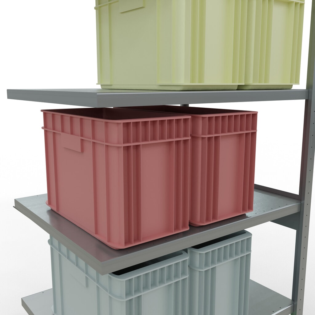 Produktabbildung Nr. 4: SCHULTE Fachbodenregal Steckmontage, AF, FL 330 kg, verzinkt, HxBxT 2.500 x 1.000 x 800 mm