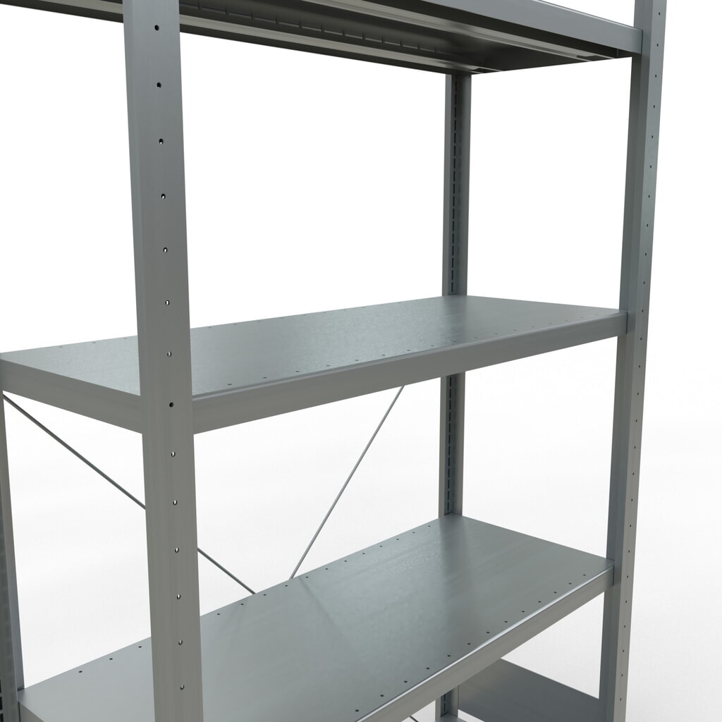 Produktabbildung Nr. 5: SCHULTE Fachbodenregal verzinkt mit 5 Stahlblechböden, Fachlast 330 kg, HxBxT 2.000 x 1.060 x 436 mm