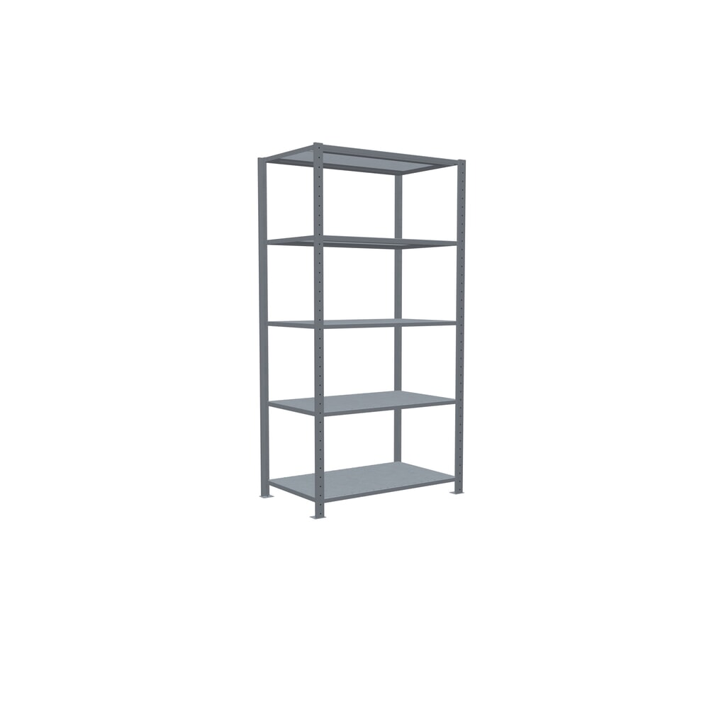 Produktabbildung Nr. 2: SCHULTE Fachbodenregal verzinkt mit 5 Stahlblechböden, Fachlast 330 kg, HxBxT 2.000 x 1.060 x 636 mm