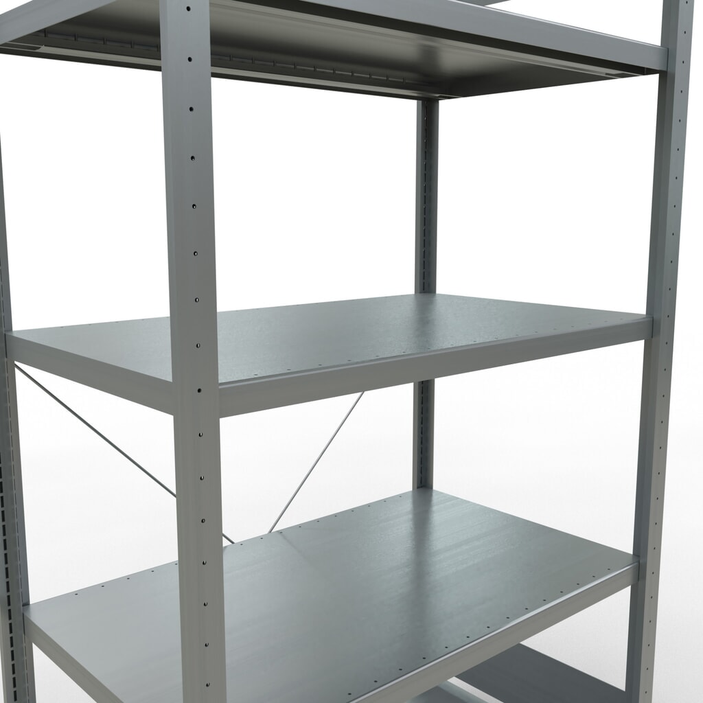 Produktabbildung Nr. 5: SCHULTE Fachbodenregal verzinkt mit 5 Stahlblechböden, Fachlast 330 kg, HxBxT 2.000 x 1.060 x 636 mm