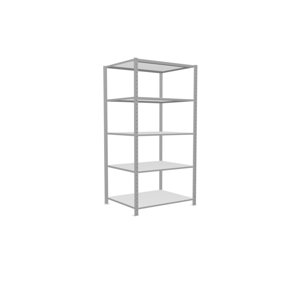 Produktabbildung Nr. 2: SCHULTE Fachbodenregal lichtgrau mit 5 Stahlblechböden, Fachlast 330 kg, HxBxT 2.000 x 1.060 x 836 mm