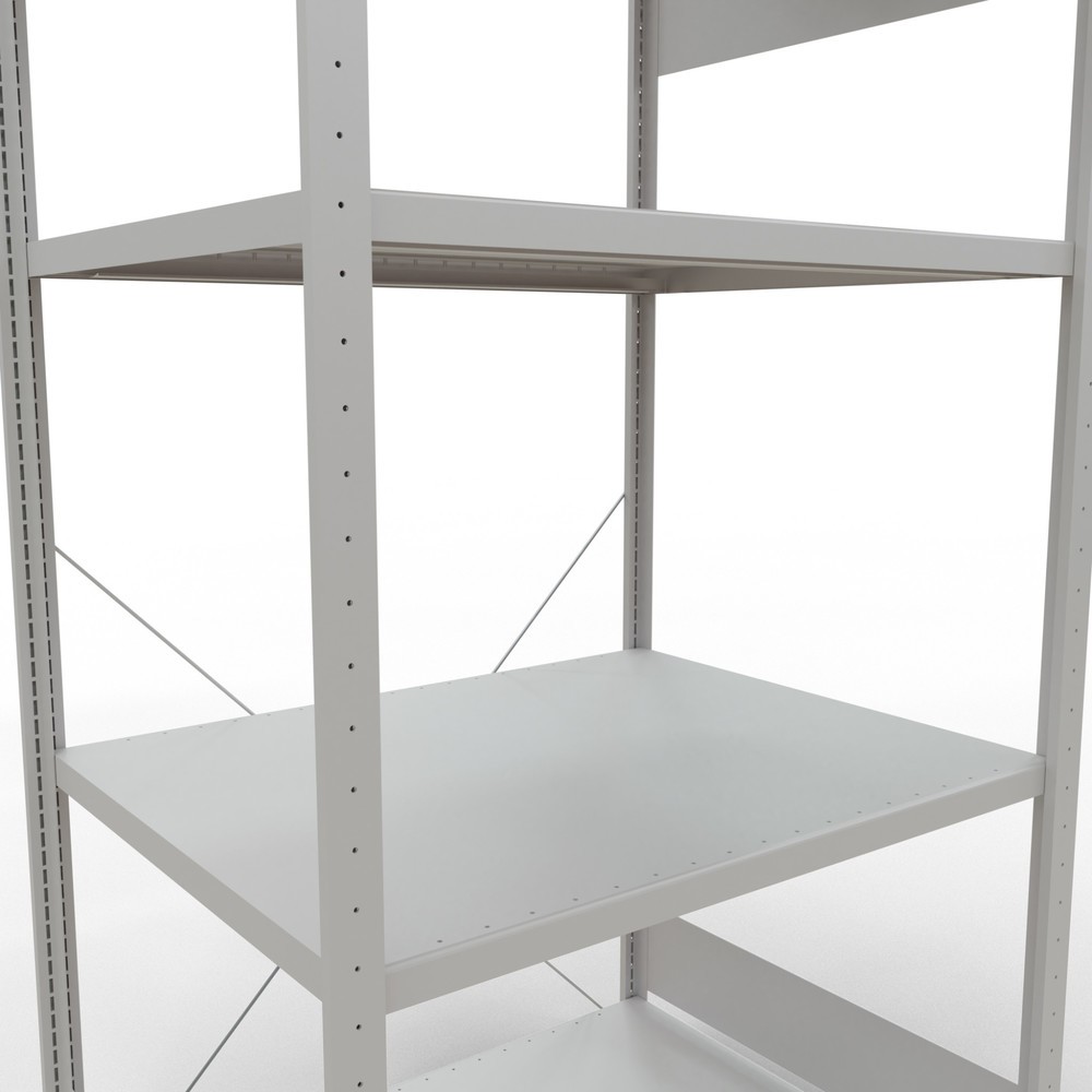 Produktabbildung Nr. 5: SCHULTE Fachbodenregal lichtgrau mit 5 Stahlblechböden, Fachlast 330 kg, HxBxT 2.000 x 1.060 x 836 mm
