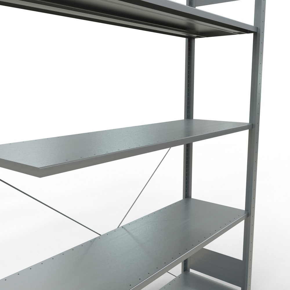 Produktabbildung Nr. 5: SCHULTE Fachbodenregal Stecksystem, AF, FL 150 kg, verzinkt, HxBxT 2.000 x 1.300 x 400 mm