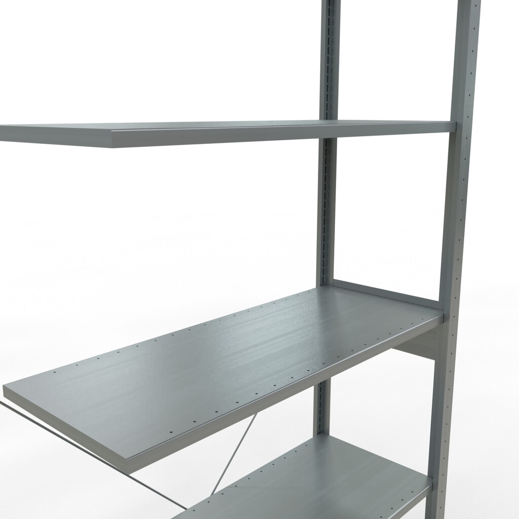 Produktabbildung Nr. 5: SCHULTE Fachbodenregal Stecksystem, AF, FL 150 kg, verzinkt, HxBxT 2.500 x 1.000 x 400 mm
