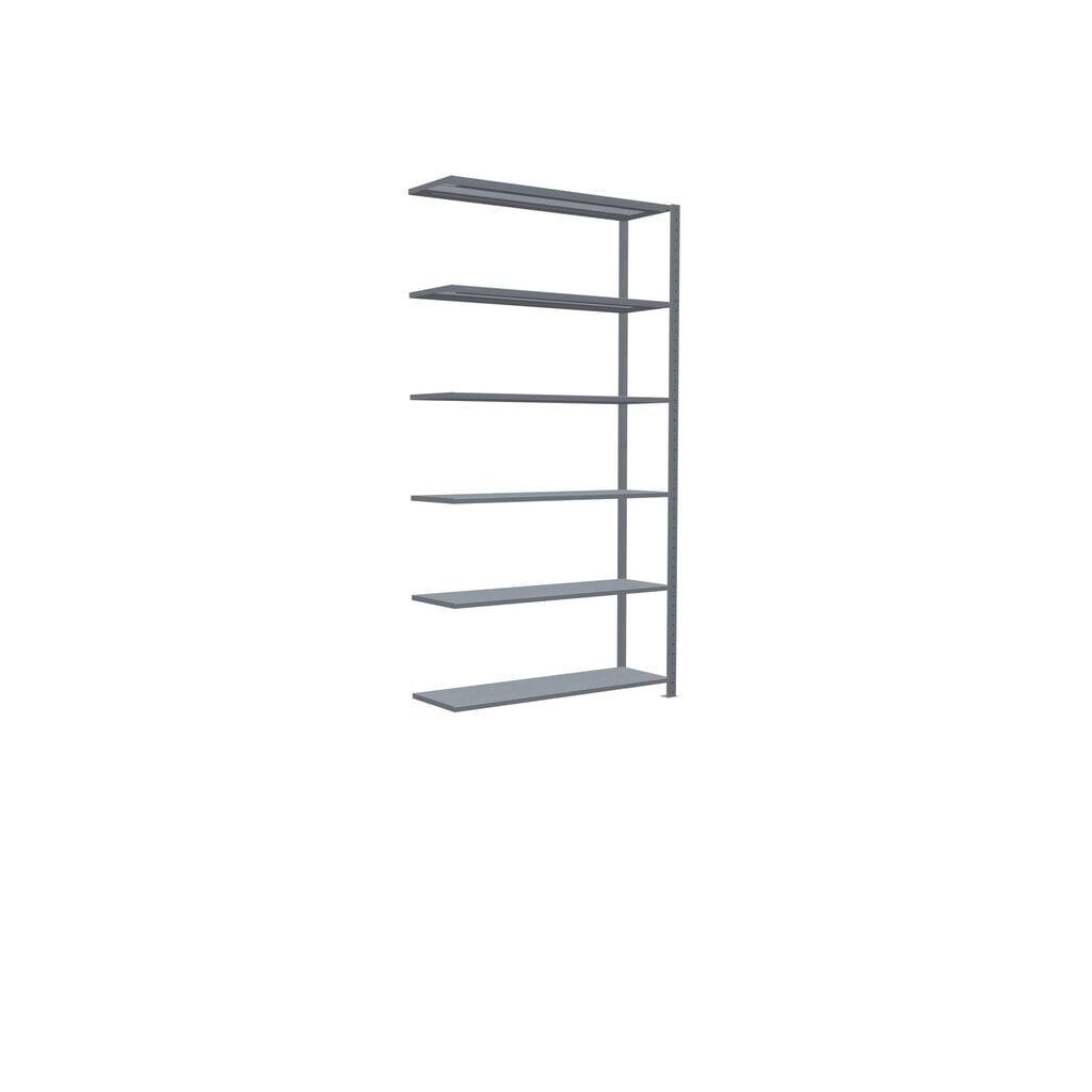 SCHULTE Fachbodenregal Stecksystem, AF, FL 150 kg, verzinkt, HxBxT 2.500 x 1.300 x 400 mm Produktabbildung Nr. 2: SCHULTE Fachbodenregal Stecksystem, AF, FL 150 kg, verzinkt, HxBxT 2.500 x 1.300 x 400 mm