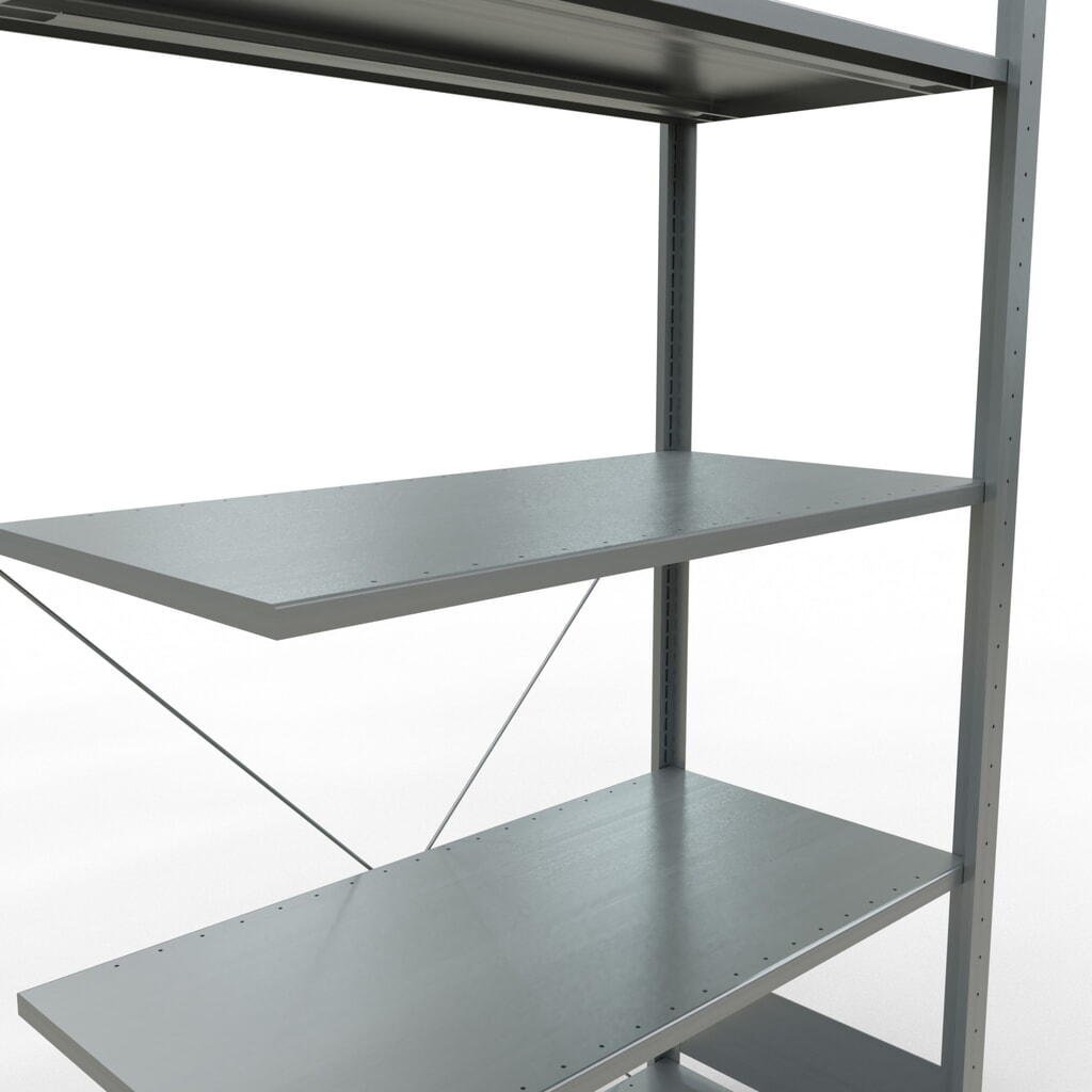 Produktabbildung Nr. 5: SCHULTE Fachbodenregal Stecksystem, AF, FL 150 kg, verzinkt, HxBxT 2.000 x 1.000 x 500 mm