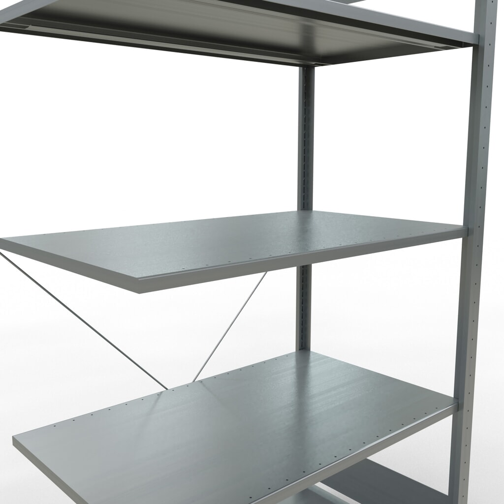 Produktabbildung Nr. 5: SCHULTE Fachbodenregal Stecksystem, AF, FL 150 kg, verzinkt, HxBxT 2.000 x 1.000 x 600 mm