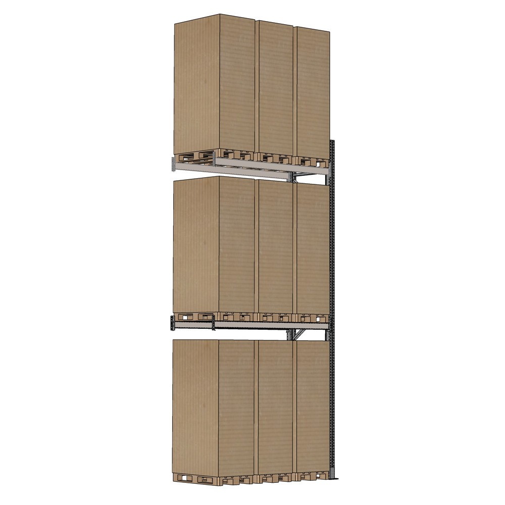 Produktabbildung Nr. 2: SCHULTE Palettenregal 1 Feld  á 1.825 mm - 6.000x1.100 mm (HxT), 4 Holme (2.000 kg) für den Außenbereich