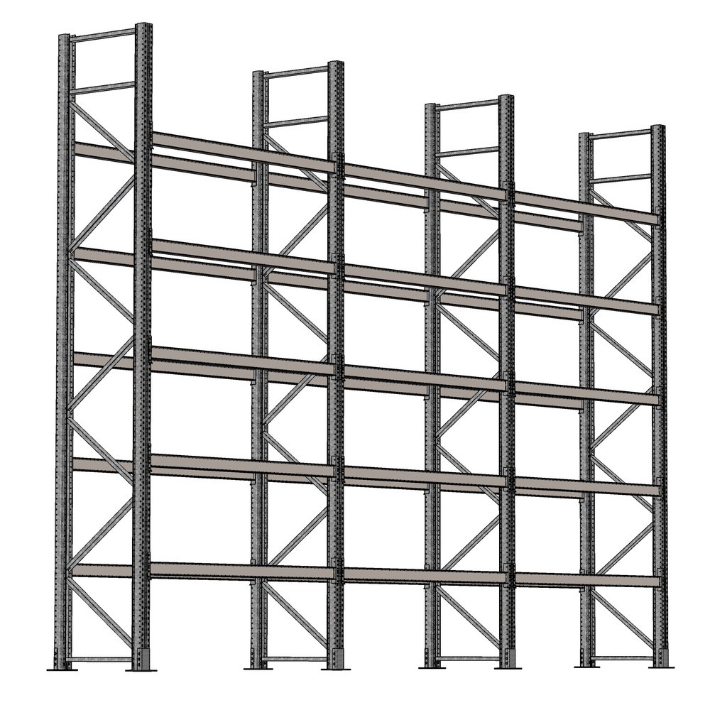 Produktabbildung: SCHULTE Palettenregal 3 Felder á 1.825 mm - 6.000x1.100 mm (HxT), 30 Holme (2.000 kg)  für den Außenbereich
