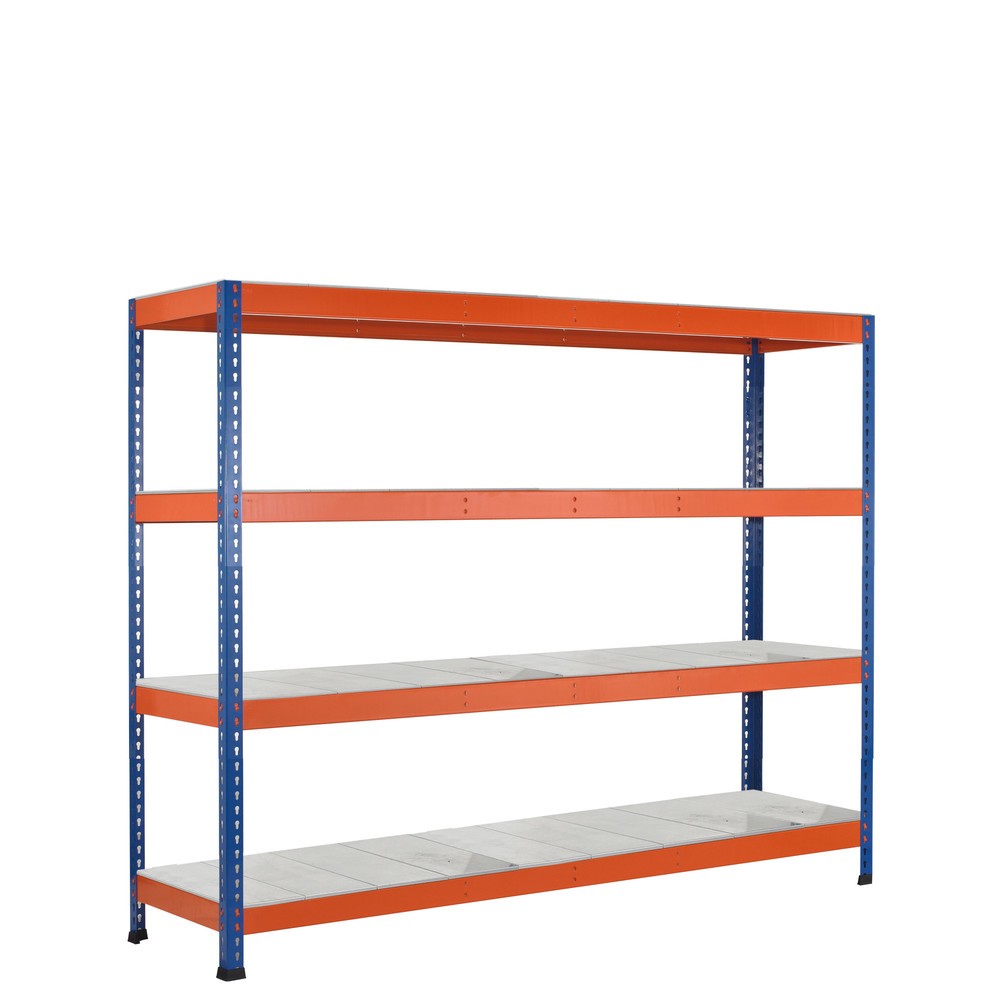 Produktabbildung: SCHULTE Weitspannregal, mit Stahlpaneelen, GF, HxBxT 1.981 x 2.146 x 469 mm
