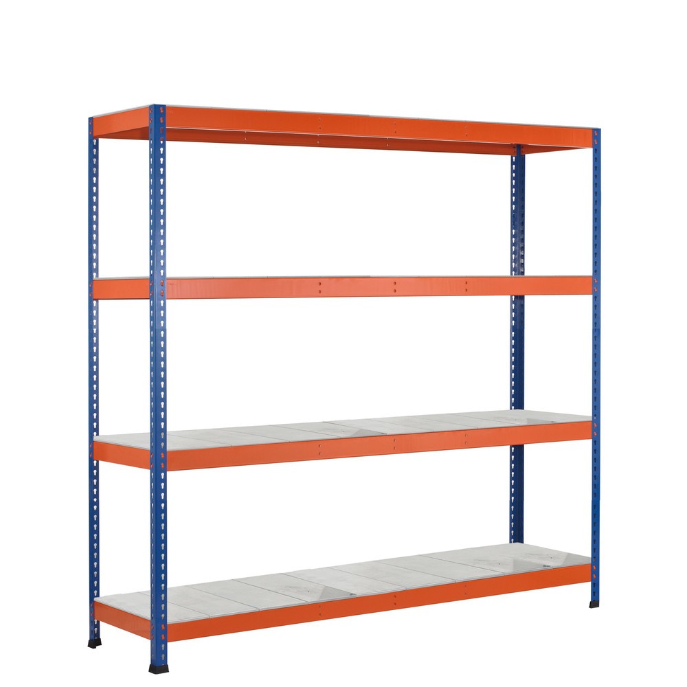 Produktabbildung Nr. 1: SCHULTE Weitspannregal, mit Stahlpaneelen, GF, HxBxT 2.438 x 1536 x 469 mm