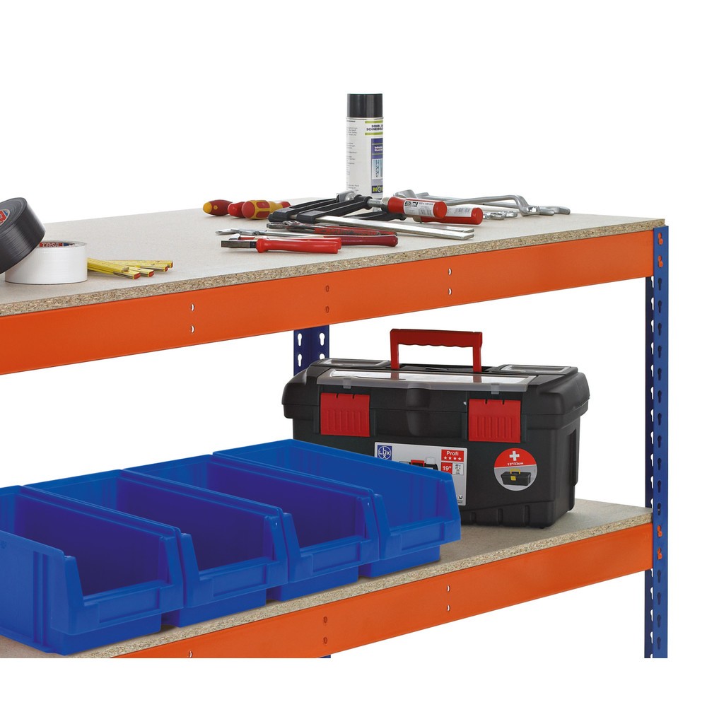 Produktabbildung Nr. 2: SCHULTE Werktisch mit 2 Spanplatten, HxBxT 990 x 1.536 x 621 mm