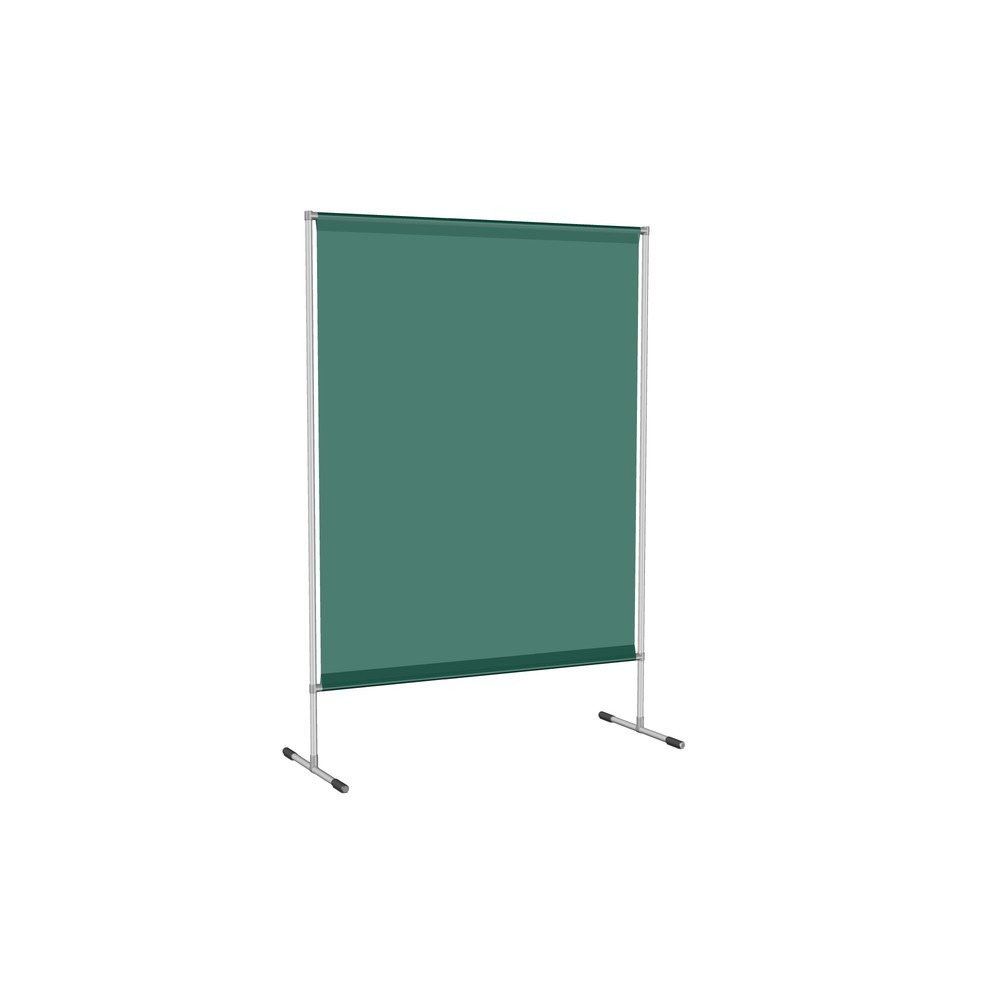 Produktabbildung: Schweißer-Schutzstellwand, nach ISO EN 25980 (EN 1598), BxH 1.400 x 2.000 mm, dunkelgrün/matt