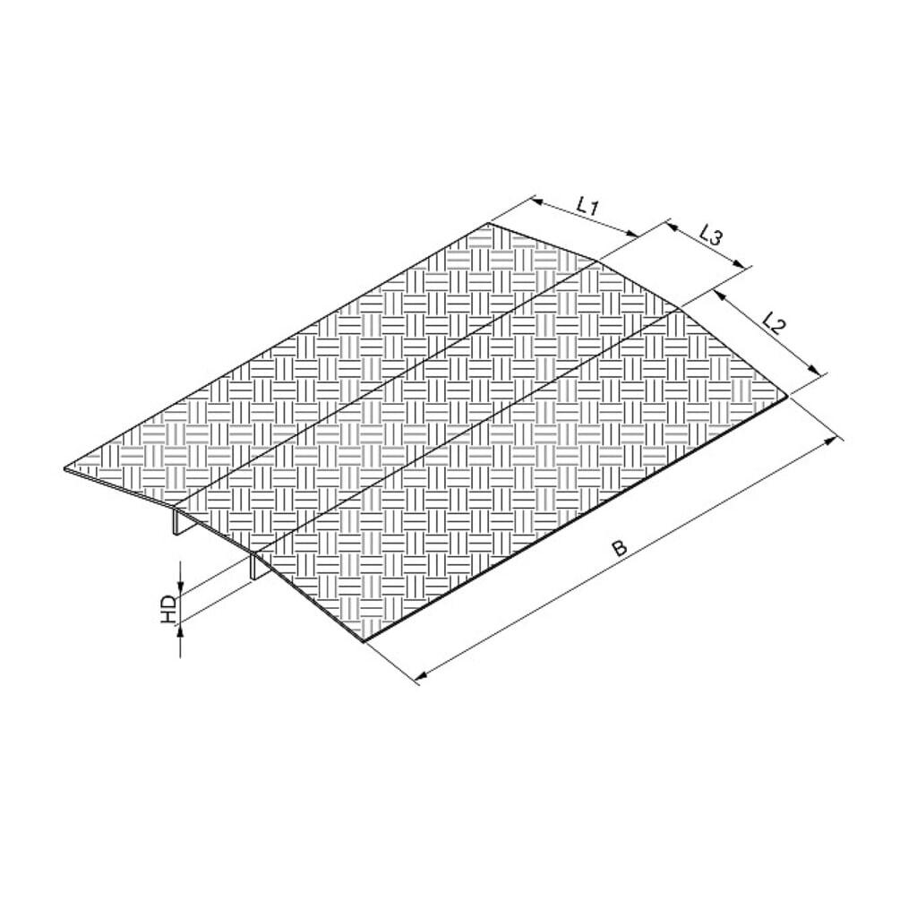 Altec Schwellen-Verladebrücke SBS, Leichtgewicht 4 kg, Tragkraft 300 kg , BxL 700 x 500 mm, max Höhendifferenz 35 mm Produktabbildung Nr. 4: Altec Schwellen-Verladebrücke SBS, Leichtgewicht 4 kg, Tragkraft 300 kg , BxL 700 x 500 mm, max Höhendifferenz 35 mm