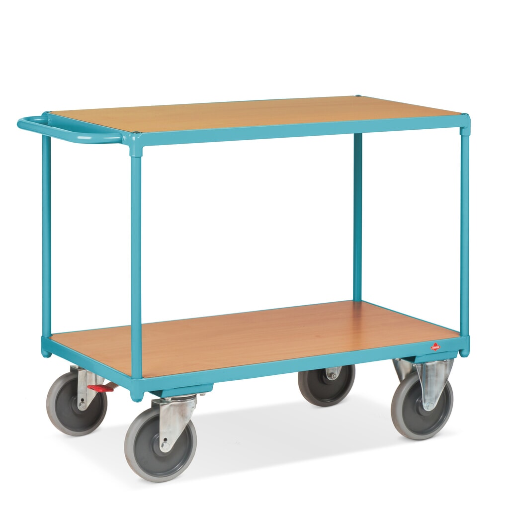 Produktabbildung Nr. 3: Schwerer Tischwagen Ameise®, 2 Etagen à 850 x 500 mm, mit Zentralbremse